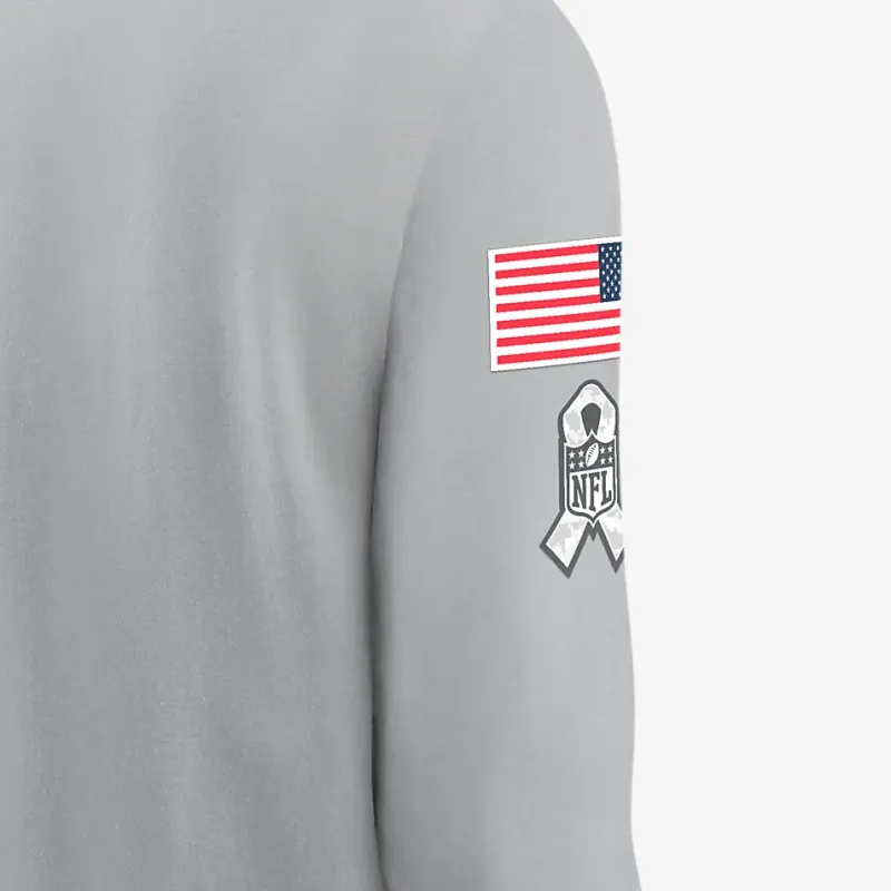 Nike Las Vegas Raiders Salute To Service Mascot Edge Legend Men's Nike Nfl Long Sleeve T Shirt-3
