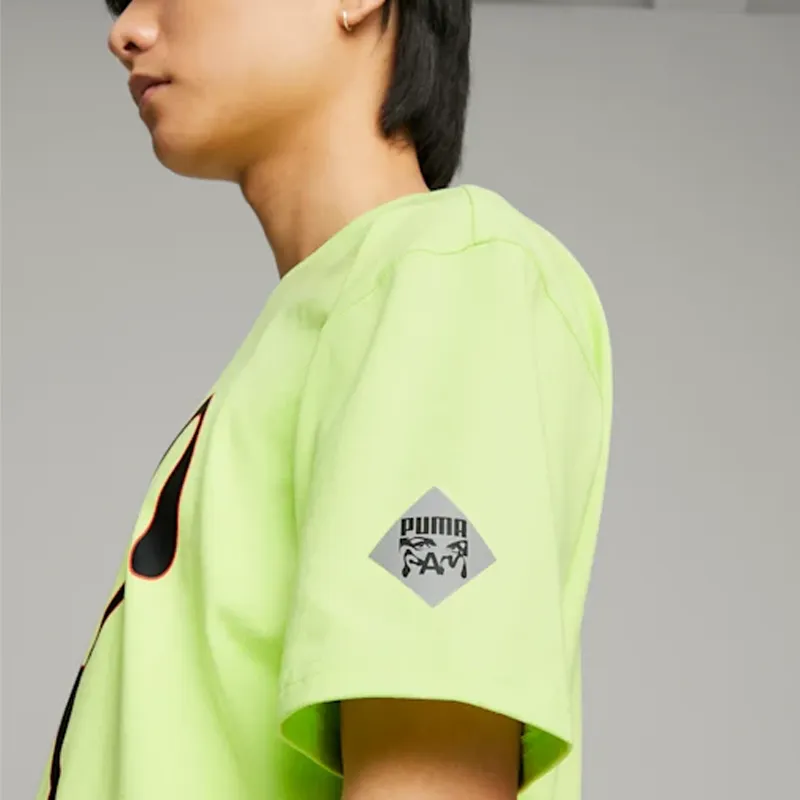 PUMA X P.A.M. Co-branded Version T-Shirts Unisex Neon Green-5