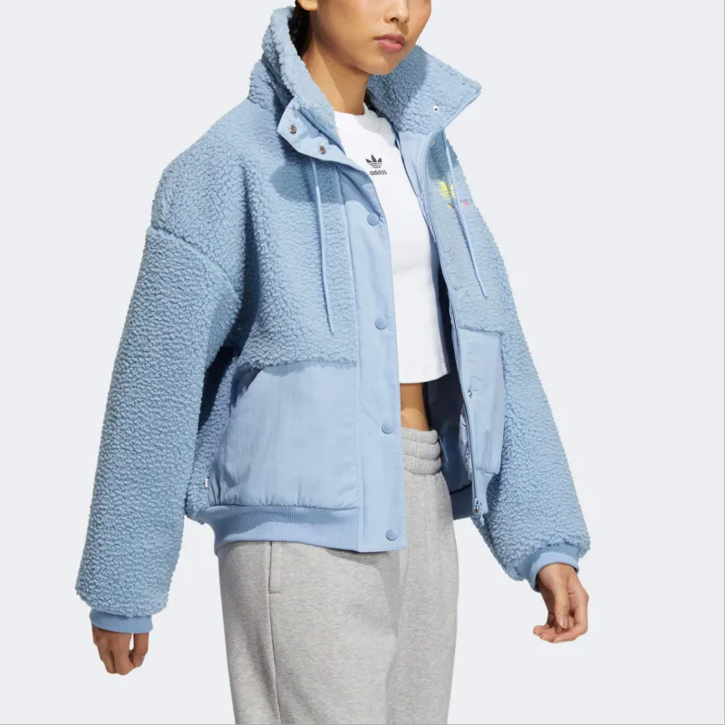 Adidas Originals Clover Series Outfit Jacket Women's Blue-3