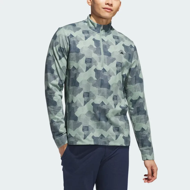 Adidas Free Shipping With AdiClub Go To Printed Quarter Zip Pullover-2