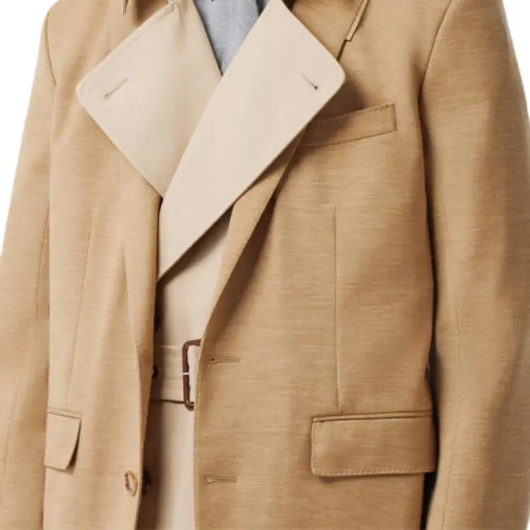 Burberry Trench Coat Men's Beige-5