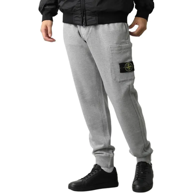 STONE ISLAND Knitted Sweatpants Men's Gray-2