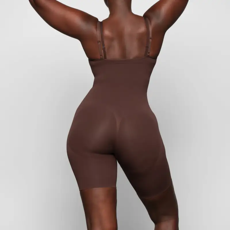 SKIMS BUTT LIFTING OPEN BUST BODYSUIT Bodysuits Women's Cocoa/Cocoa-3