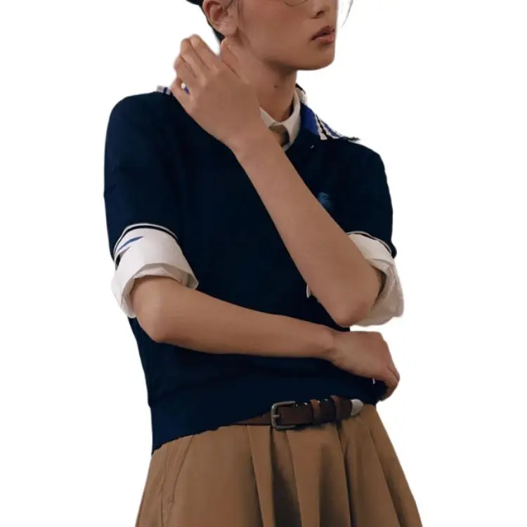 LACOSTE SS25 Polo Shirt Women's Navy Blue-1