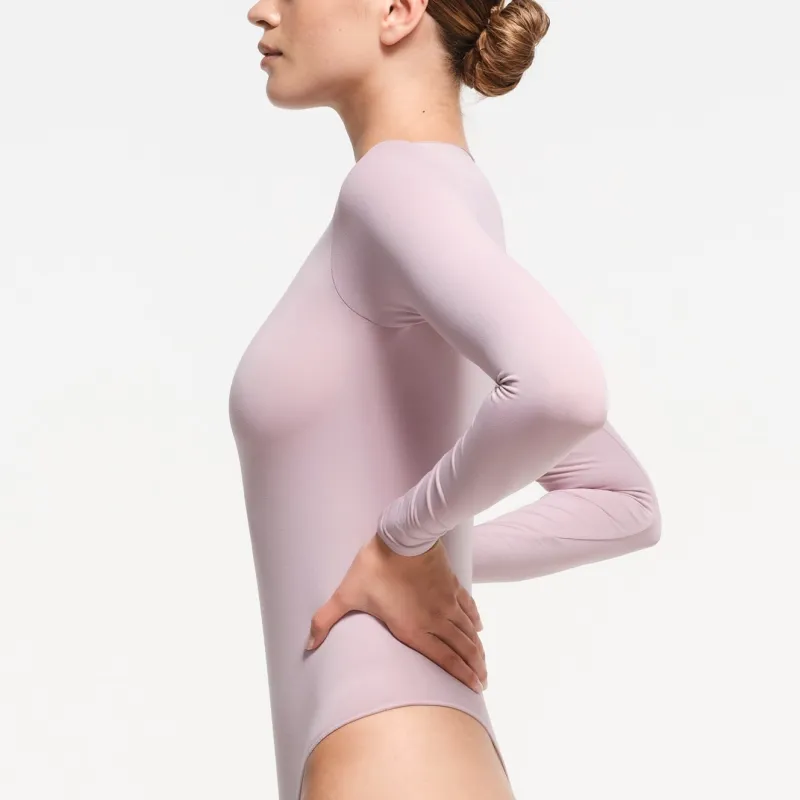 SKIMS FW24 ESSENTIAL CREW NECK LONG SLEEVE BODYSUIT Bodysuits Women's DUSK/Nightfall Color-1