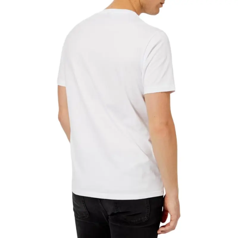 VERSACE Letter Print Crew Neck Casual Short-Sleeved T-Shirt T-Shirt Men's White-4