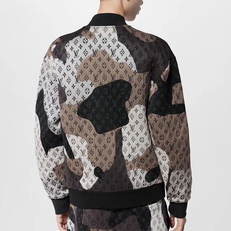 LOUIS VUITTON Monogram Cotton Jersey Bomber-4
