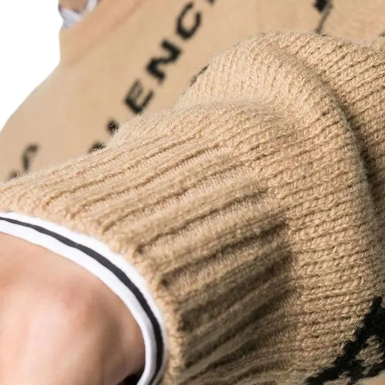 Balenciaga Sweater Loose Fit Men's Brown-4