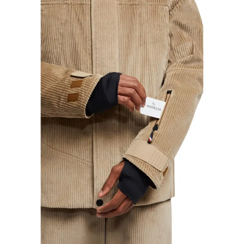 Moncler Grenoble Ettal Corduroy Hooded Down Jacket-3