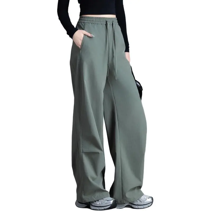 You Cow Me Pants Casual Pants Women's Army Green-7
