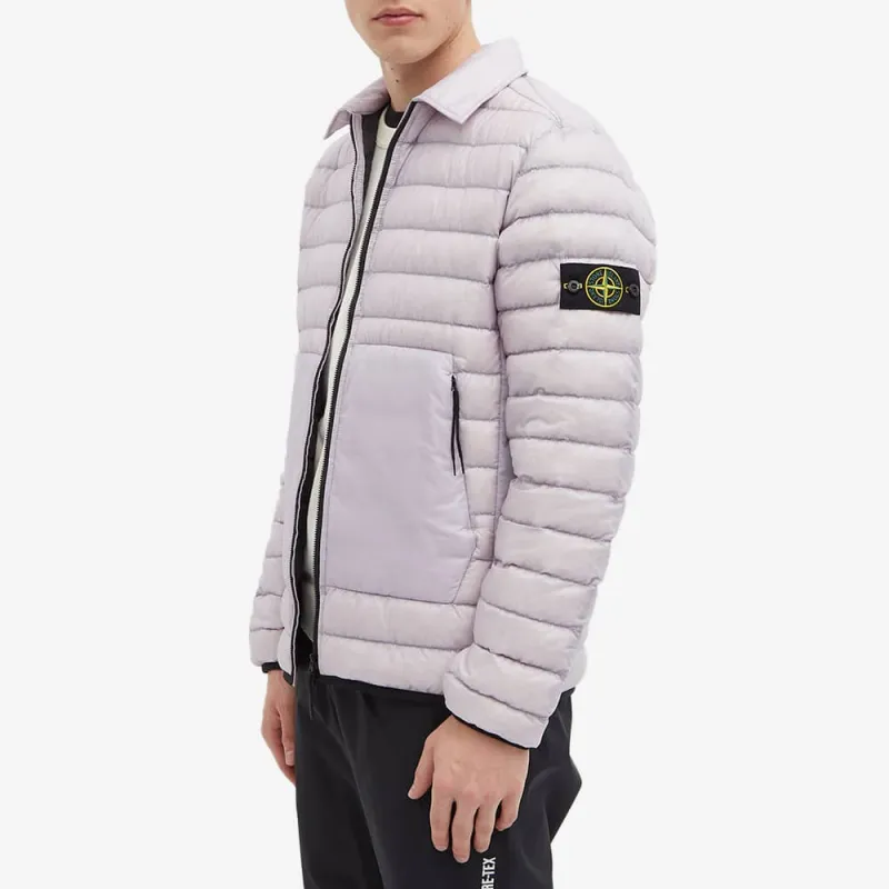 STONE ISLAND Down Jacket Men's Light Purple-3
