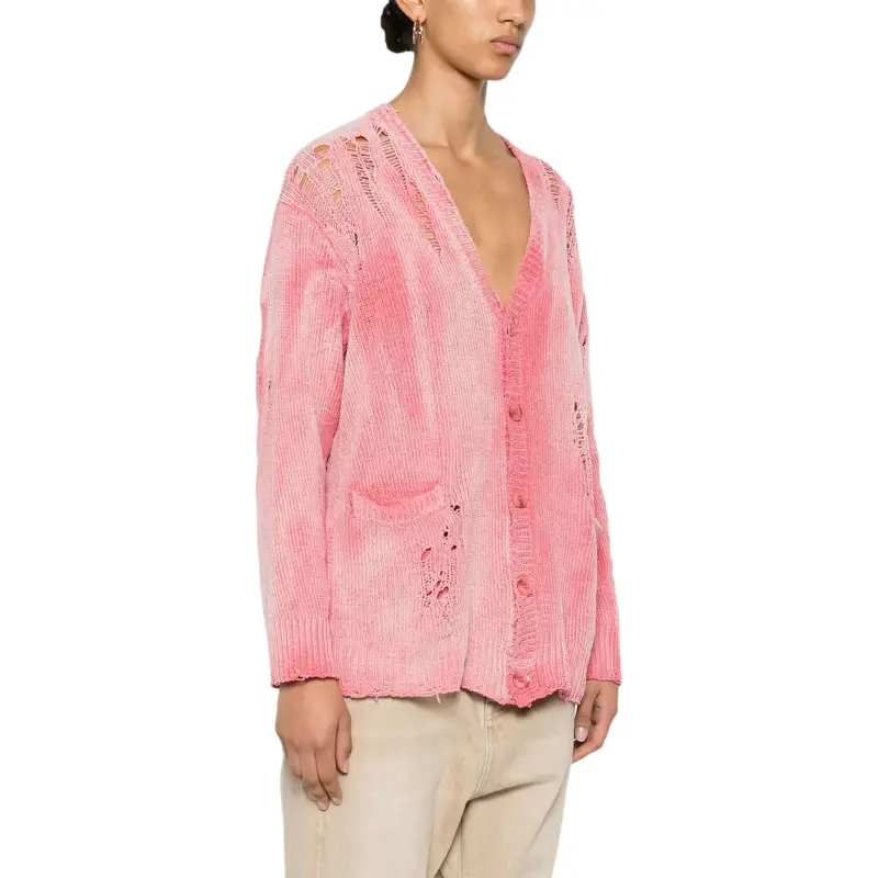 R13 Distressed Knit Cardigan-3