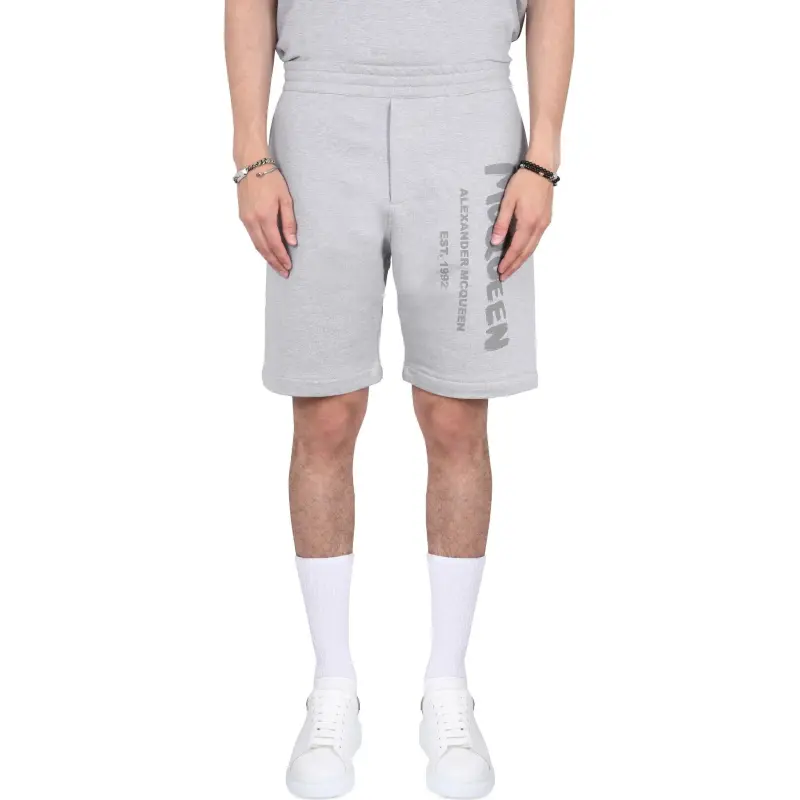 Alexander McQueen Graffiti Printed Sport Shorts-2