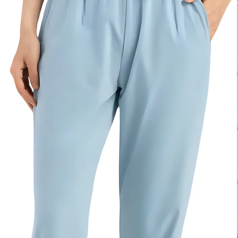 DECATHLON Sports Pants Women's Washed Denim Blue-4