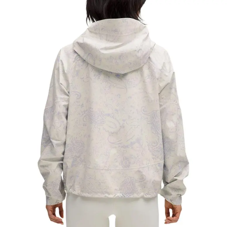 Lululemon SS25 Jacket Women's Light Ivory White Mixed Color Paisley Patchwork/LTIV-1
