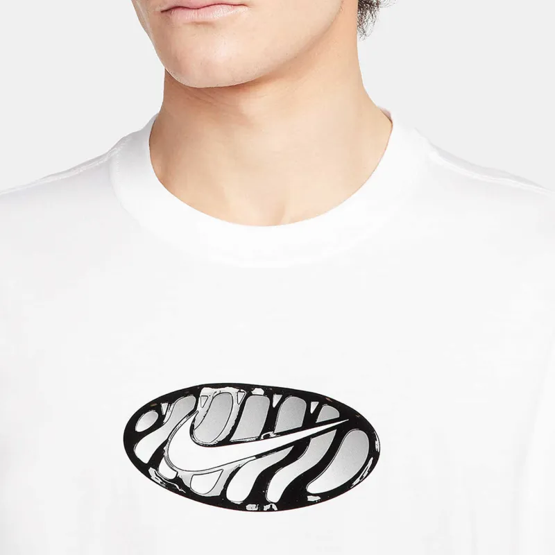 Nike T Shirts Men White-3