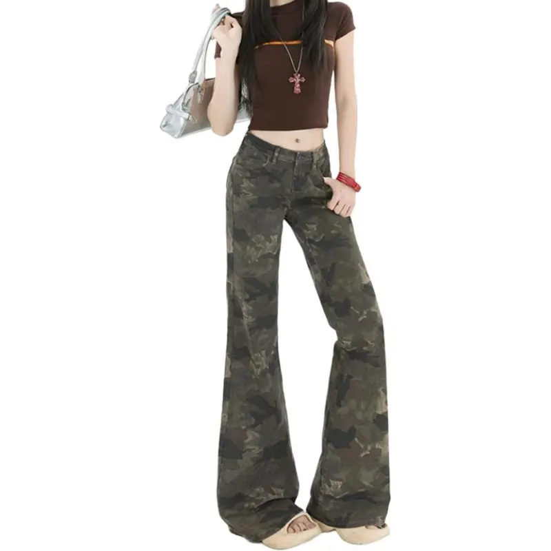 Concubine Zhu Jeans Women's Camouflage-4