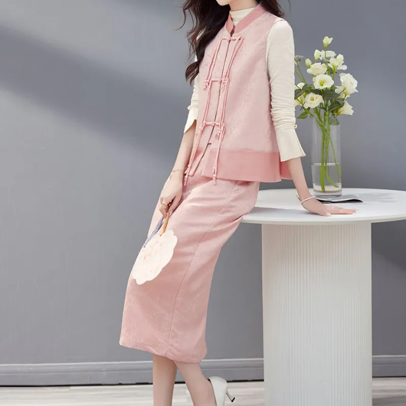 Fele.d Two Piece Skirt Sets Women's-3