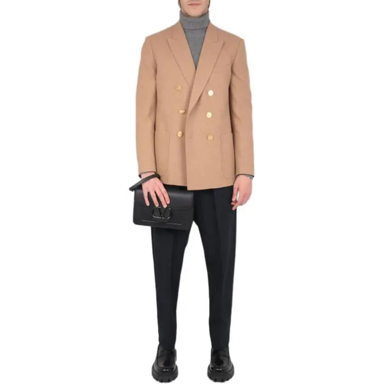 Valentino Business Suit Coat Men's Brown-3