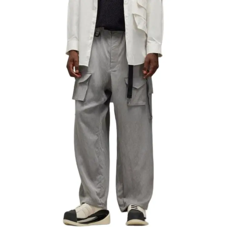 Y 3 Free Shipping With AdiClub Y 3 Washed Twill Cargo Pants-2