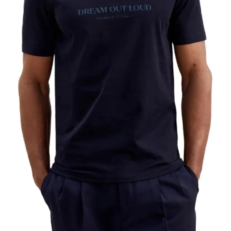 Brunello Cucinelli T-Shirts Men Black-4