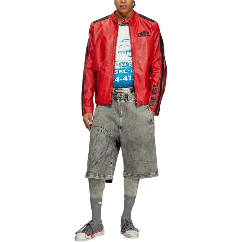 DIESEL Pop Leather Jacket-1