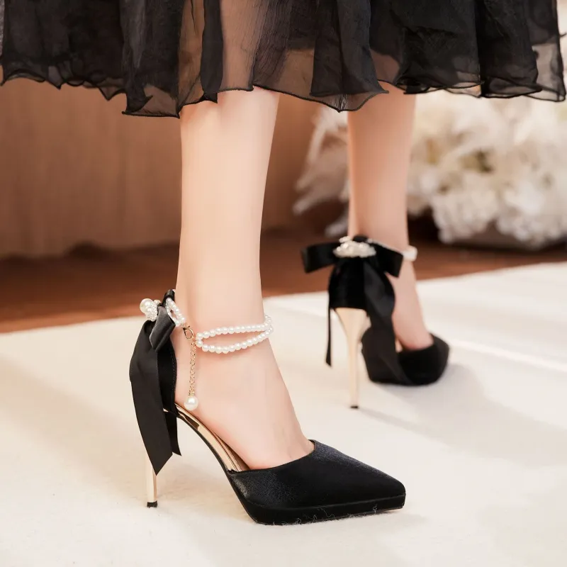 HKCP Slim Heel High Heels 10.5cm Women's-1