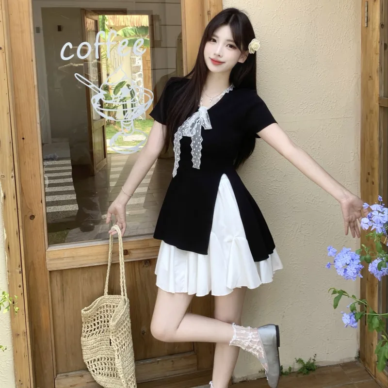 GULIANFEI Two Piece Skirt Sets Women's Image Color Two Piece Set-3
