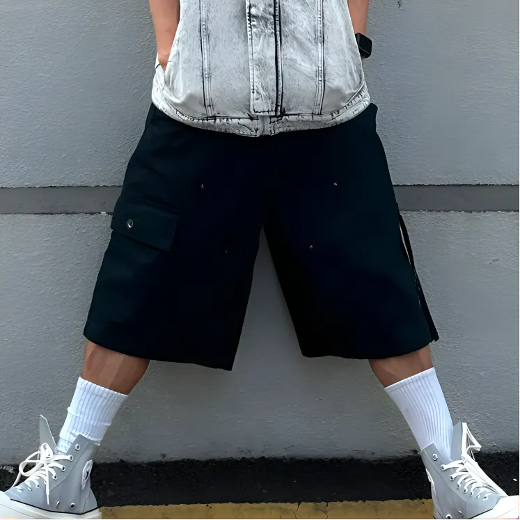 Converse Cargo Shorts Men's Black-2