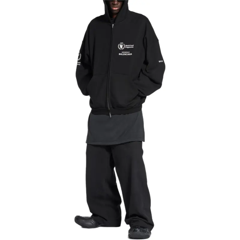 Balenciaga Sweatshirt Loose Fit Unisex Black-4