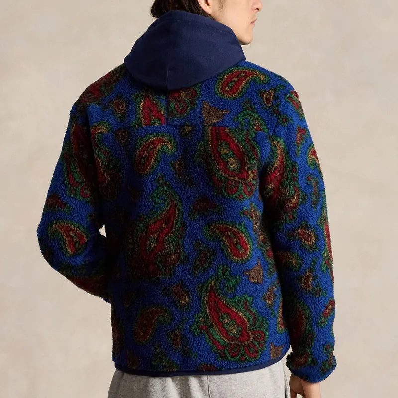 Polo Ralph Lauren Paisley Print Fleece Jacket-3