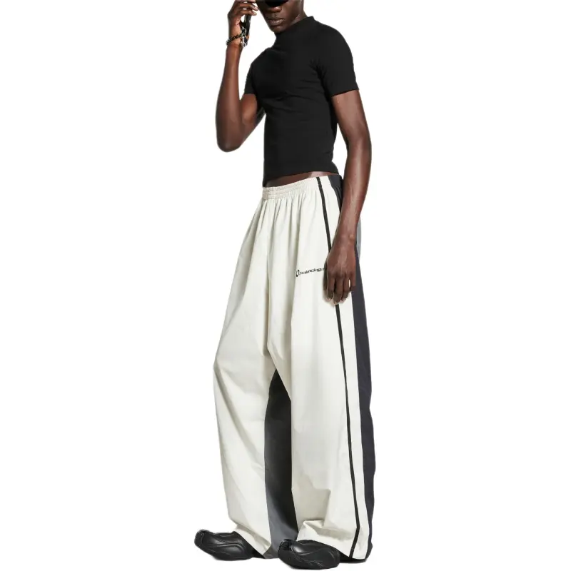 Balenciaga Casual Pants Loose Fit Men's Multicolor-2