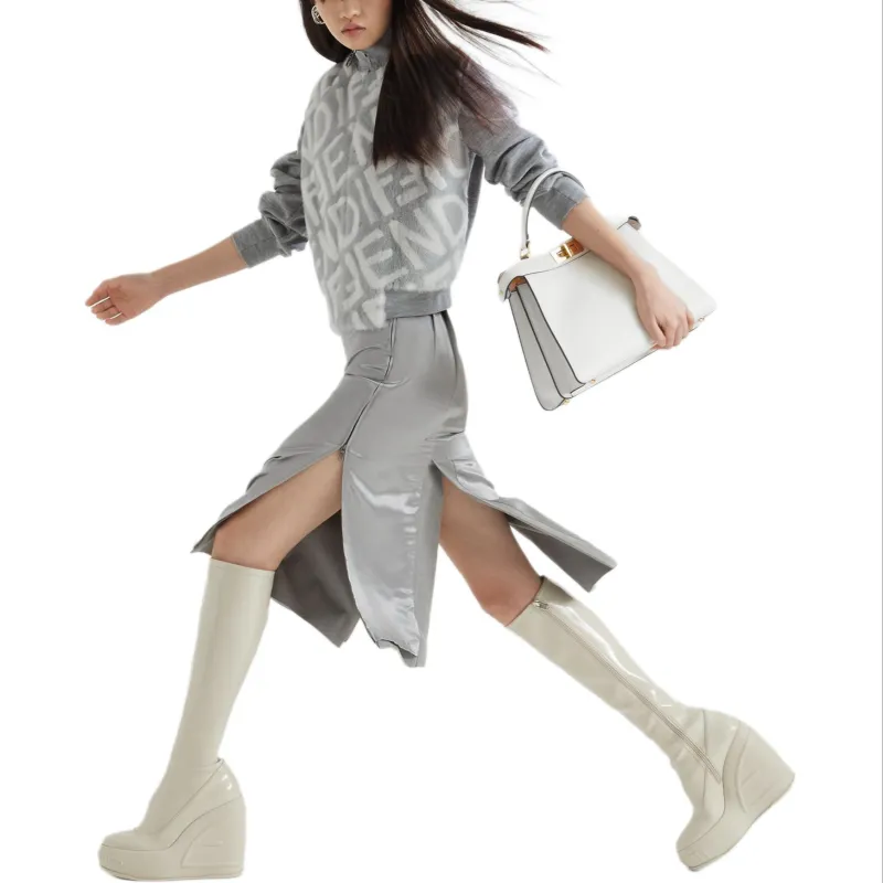FENDI SS23 Jackets Coats Women's Gray-2