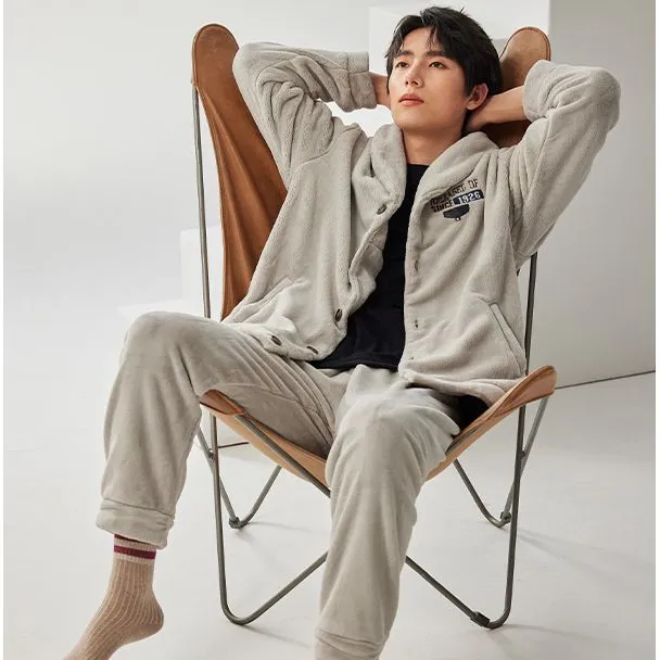Floating light islands Men Pajama Sets-6