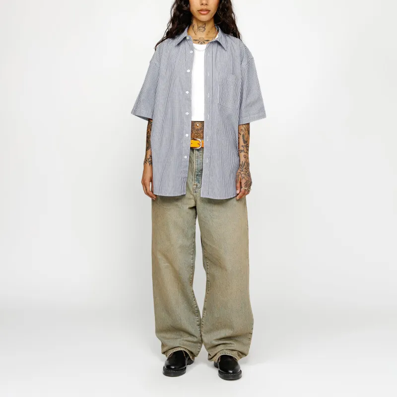 Stussy Boxy S/S Stripe 8 Ball Shirt-3