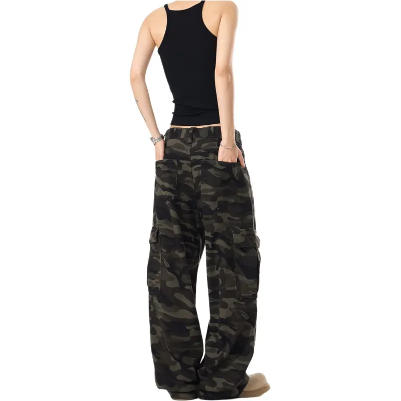 Concubine Zhu Jeans Unisex Camouflage-6
