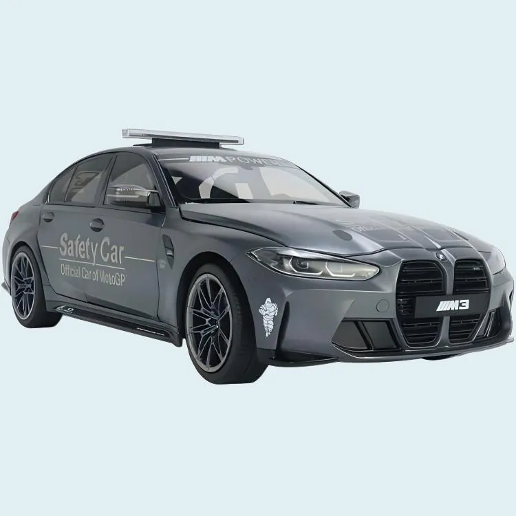 MINICHAMPS BMW M3 Competition Safety Car Alloy Six-Opening Assembled Models-3