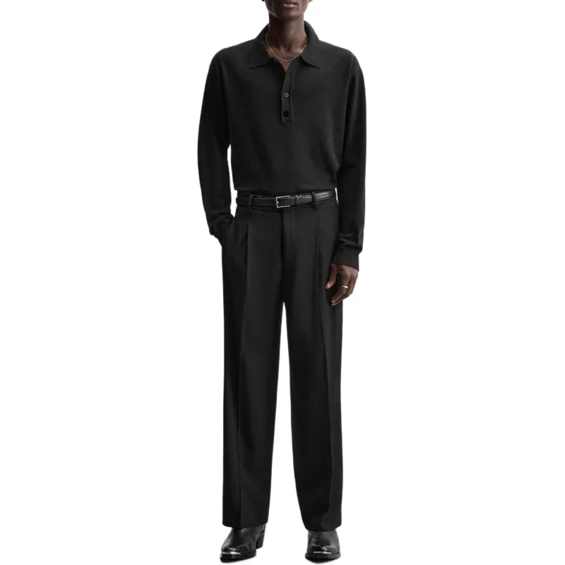 ZARA Polo Shirts Men Black-2