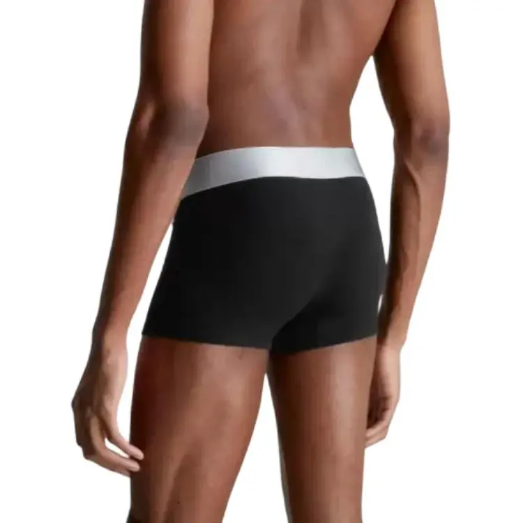 CALVIN KLEIN 3 Pack Trunks Steel Cotton Underpants Men's 3 Pack Black-3