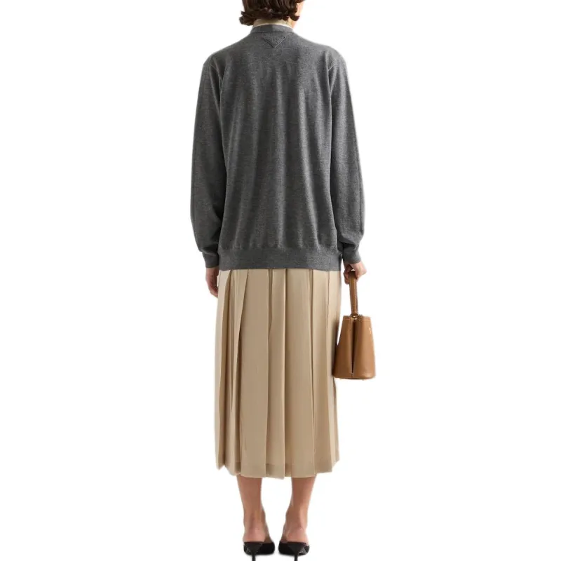 PRADA Satin Crepe Skirt-2