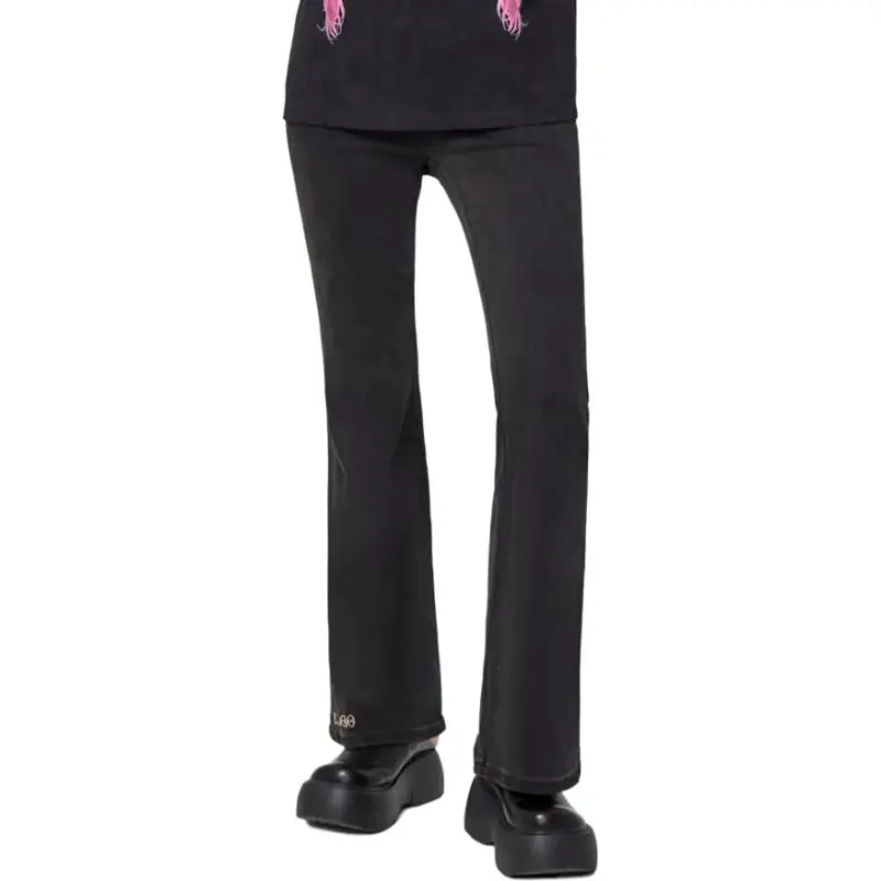 LALABOBO Jeans Women's Black Denim-4
