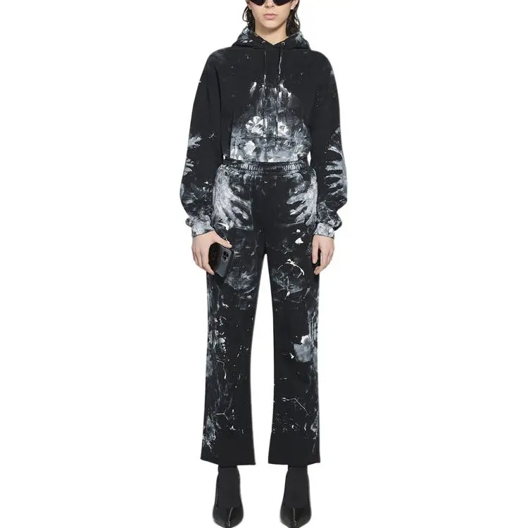 Balenciaga Knitted Sports Pants Unisex Black-2