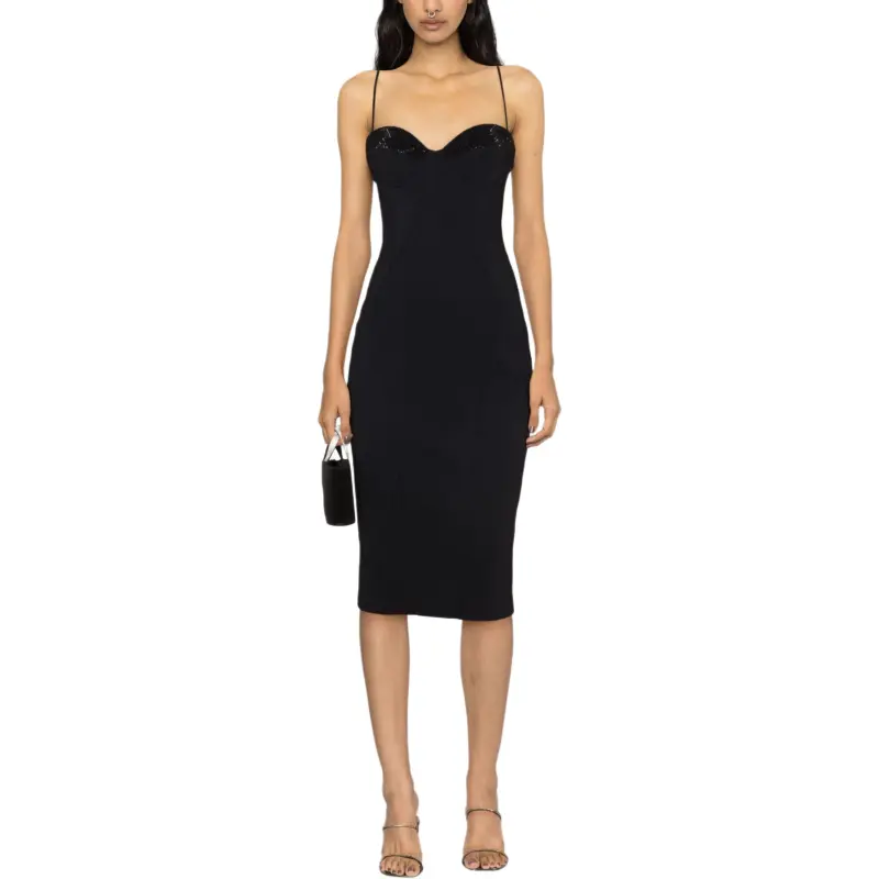 CHIARA BONI La Petite Robe Zhoulette Crystal embellished Midi Dress-1