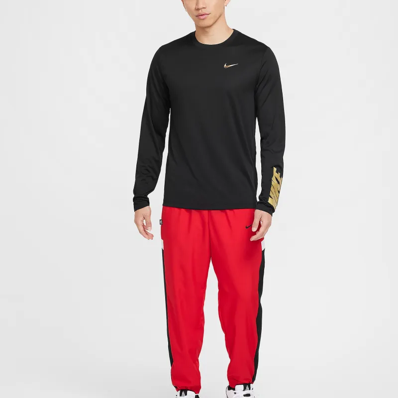 Nike Knitted Sports Pants Men's Red-2