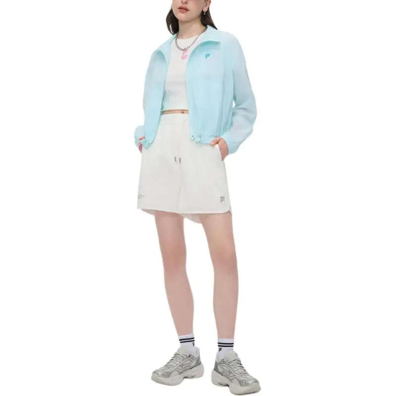 FILA FUSION Jacket Women's Light Aqua Blue-4