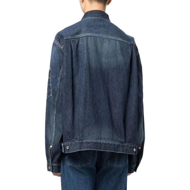 Sacai Straight point Collar Cotton Jacket-4