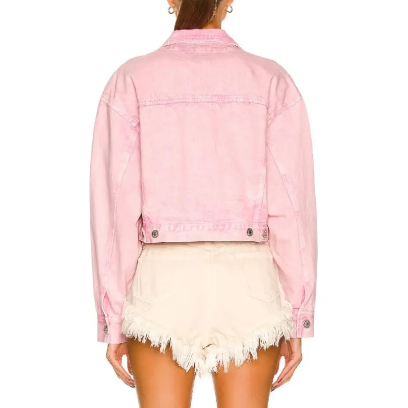 ISABEL MARANT Cropped Coats Women's Light Pink-4