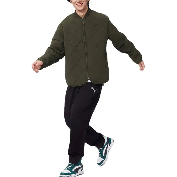 PUMA LIGHTWEIGHT PADDED Jackets Coats Men's Dark Olive-2