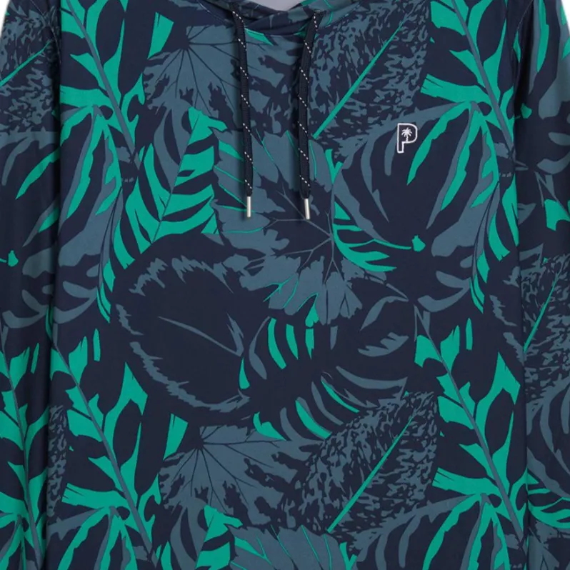 PUMA PALM TREE CREWCLOUDSPUN Palm Glitch MATTR Sweatshirt Men Dark Navy   Shiny Green-2
