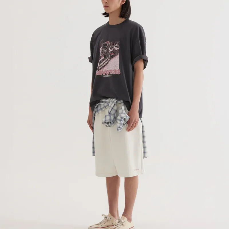 COVERNAT SS25 T Shirt Unisex Charcoal Gray-4